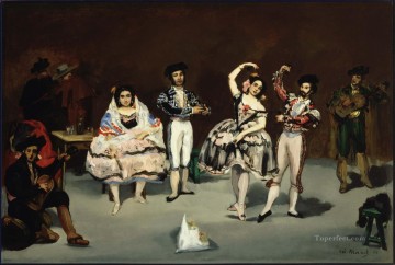  ballet Oil Painting - The spanish ballet Eduard Manet